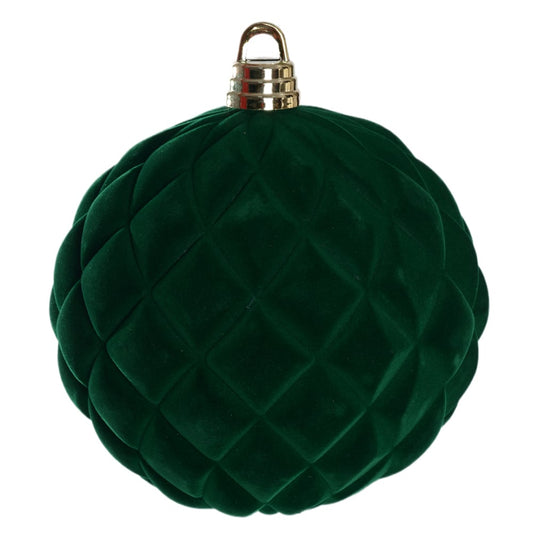Bola Decorada C/1 Und (verde Escuro) 30cm