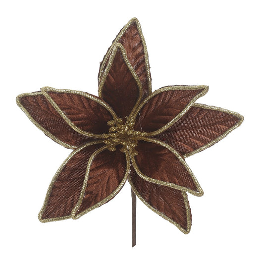 H.bico DE Papagaio Natal Aveludado (marrom) 15cm 20d 10P