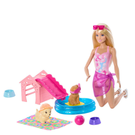 Boneca - Barbie - Festa Na Piscina Com Cachorrinhos - Mattel