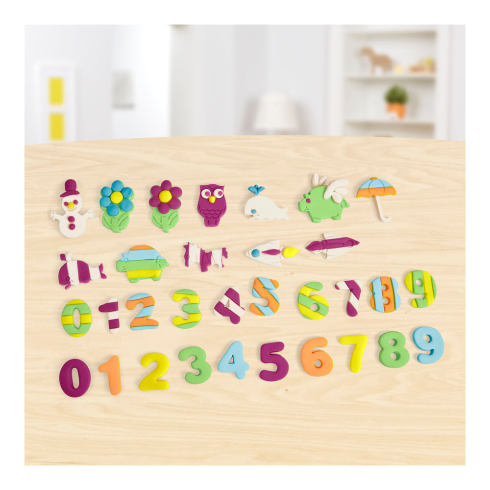 Conjunto de Massinhas - Play-Doh - Moldes de Números - Hasbro