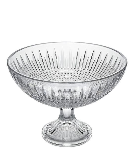 Centro de mesa Queen da Wolff em cristal de chumbo com pé