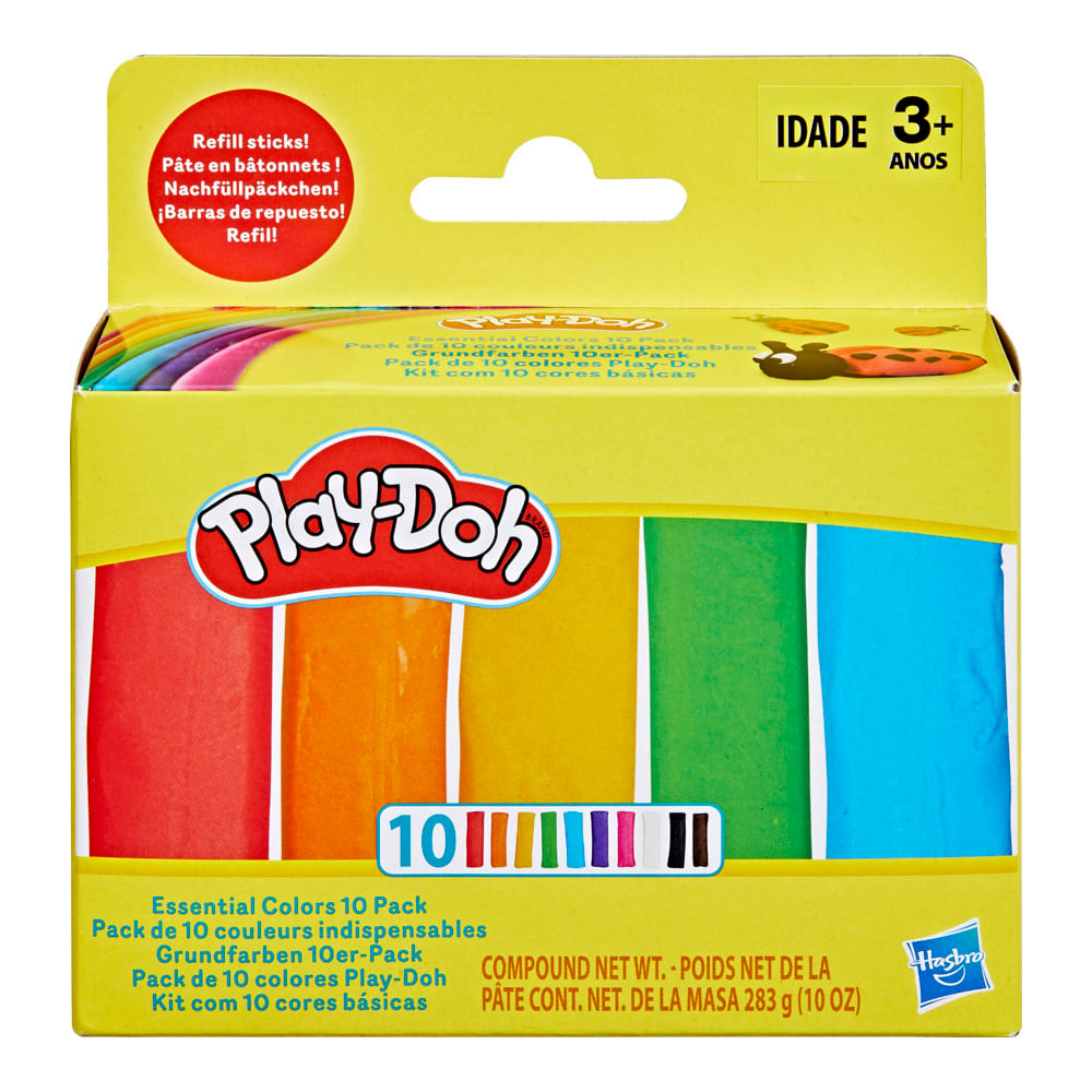 Kit de Massa de Modelar - Play-Doh - 10 Cores - Hasbro