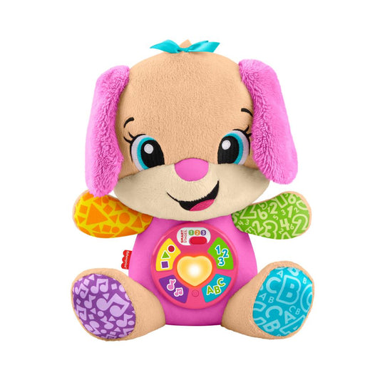 Pelúcia - Aprender e Brincar - Irmã do Cachorrinho - Aprende Comigo - Fisher-Price
