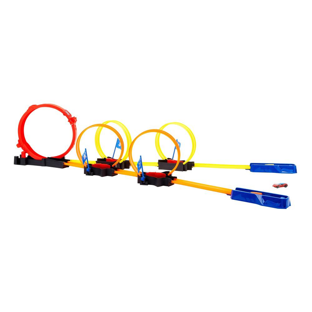 Pista de Percurso e Mini Veículo - Hot Wheels - Corrida Multiloop - Mattel