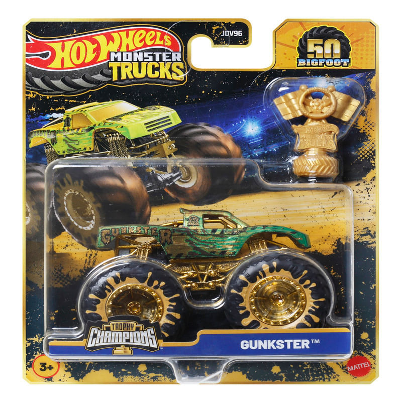 Veículo - Die-cast - Hot Wheels - Monster Trucks - Troféu Bigfoot - Modelos Sortidos - Mattel