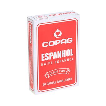 BARALHO ESPANHOL COPAG VERMELHO - 50 CARTAS